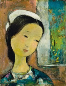 VCD Jeune femme Jeune femme Asiatique Peinture à l'huile